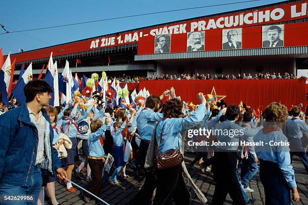 May Day Parade in Prague