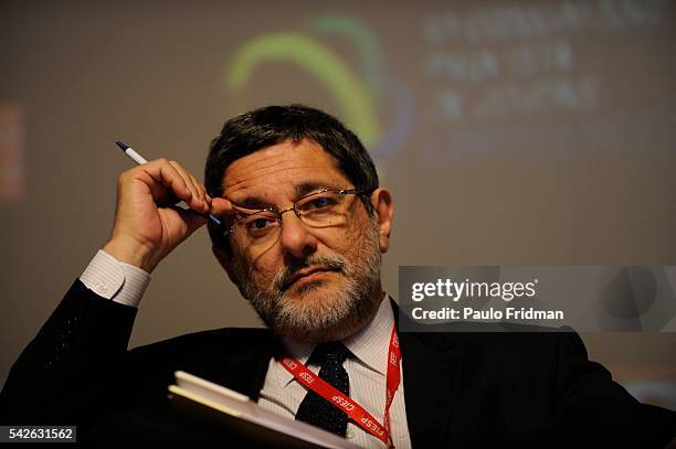 Jose Sergio Gabrielli, Petrobras President at VI Congresso Paulista de Jovens Empreendedores , Fiesp, Sao Paulo, Brazil