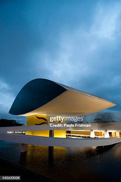 The Oscar Niemeyer Museum in the city of Curitiba, Brazil.