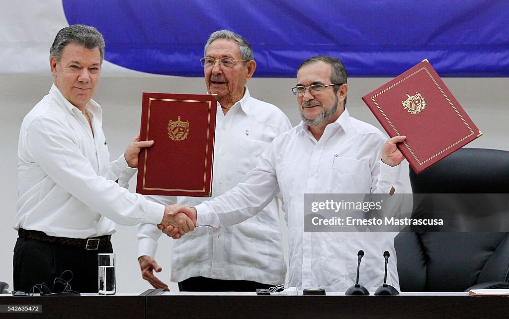 Colombian Government and FARC Sign Ceasefire Agreement to Reach Peace