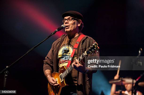 Ultraje a Rigor plays in a concert at HSBC Hall in Sao Paulo, Brazil