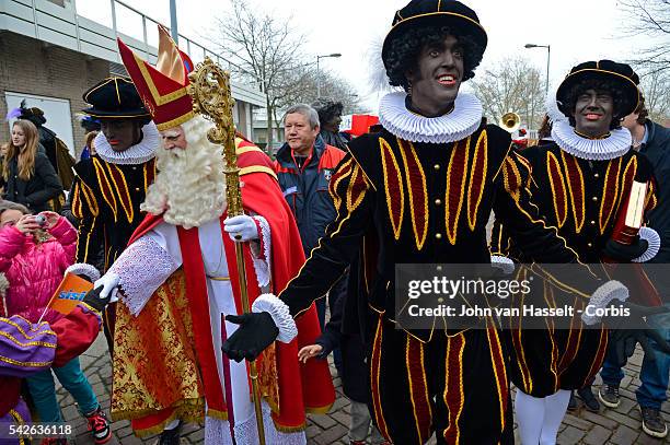 Centuries old tradition from which Santa Claus is derived, Sinterklaas or Saint Nicholas, a bishop and patron saint of children arrives in the...