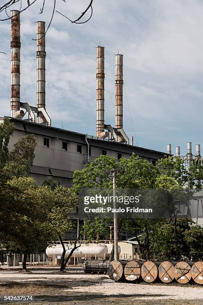 View of Liasa, a plant that stoped its silicon production two months ago and now sells electrical energy instead. Liasa suplies industries from...