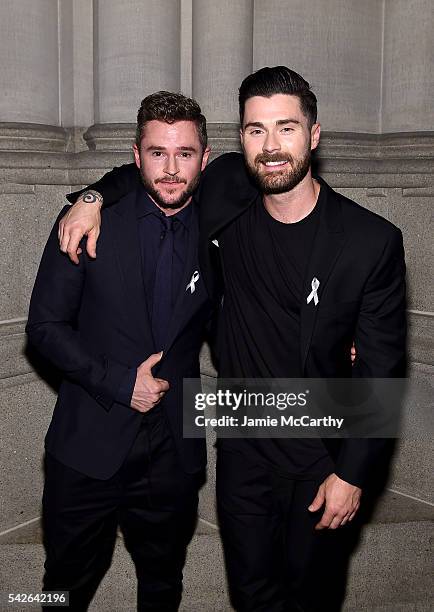 Levi Foster and Kyle Krieger attends 2016 Logo's Trailblazer Honors at Cathedral of St. John the Divine on June 23, 2016 in New York City.