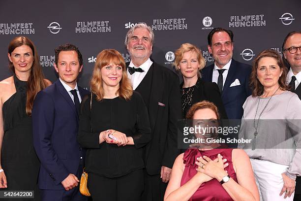 Trystan Puetter, Maren Ade, Peter Simonischeck, Sandra Hueller, Thomas Loibl and Diana Iljine during the opening night of the Munich Film Festival...