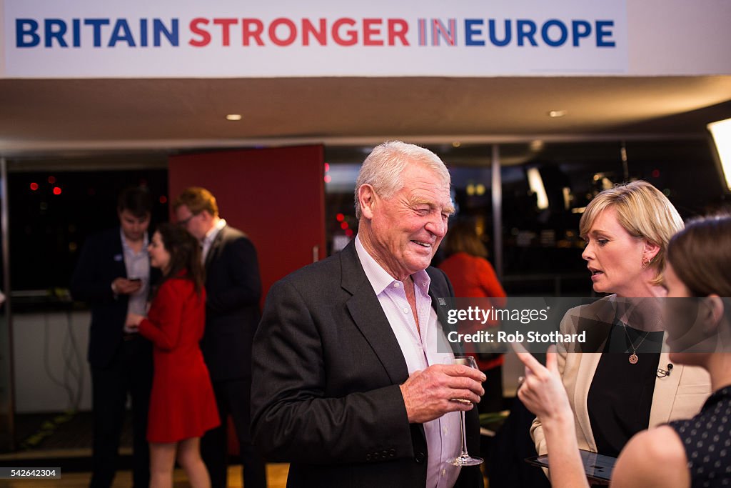 Stronger In Campaign Gather Together To Wait For The Eu Referendum Result