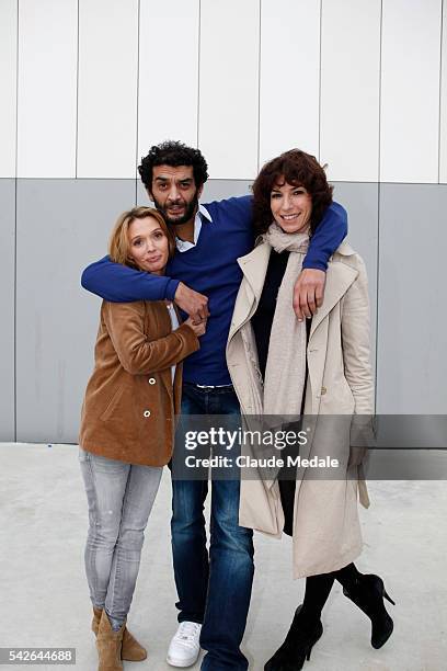 Anne Marivin, Ramzy Bédia and Anne Depetrini for the movie "Il reste du Jambon" at the 15th International Festival of Young Directors