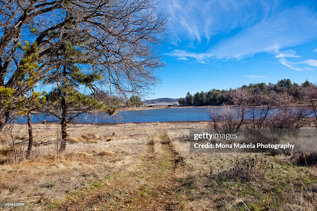 Lake Cuyamaca in winter