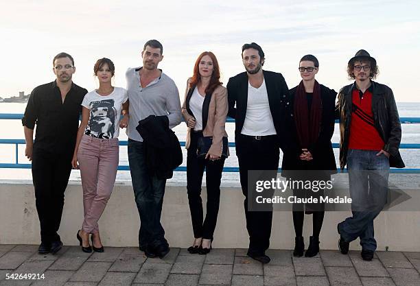 Cyril Mennegum, Elodie Navarre, Thierry Neuvic, Audrey Fleurot, Michaël Cohen, Pauline Etienne, Julien Courbey jury member during the 17th...