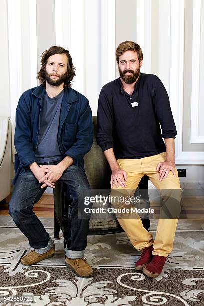 Clément Beauvais and Arthur de Kersauson directors of the movie The Greasy Hands Preachers at the 62th International Film Festival of San Sebastian