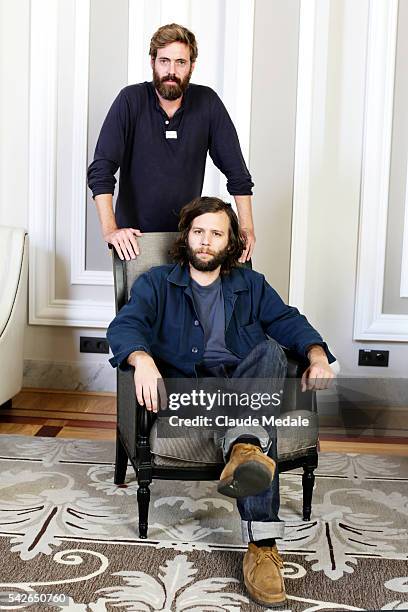 Clément Beauvais and Arthur de Kersauson directors of the movie The Greasy Hands Preachers at the 62th International Film Festival of San Sebastian