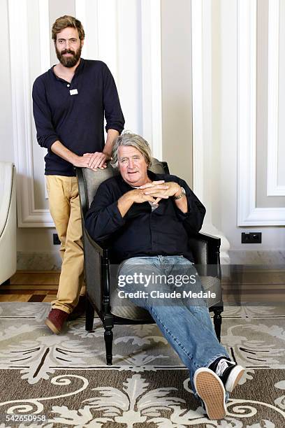 Arthur de Kersauson director with is father Olivier Kersauson navigator at the 62th International Film Festival of San Sebastian