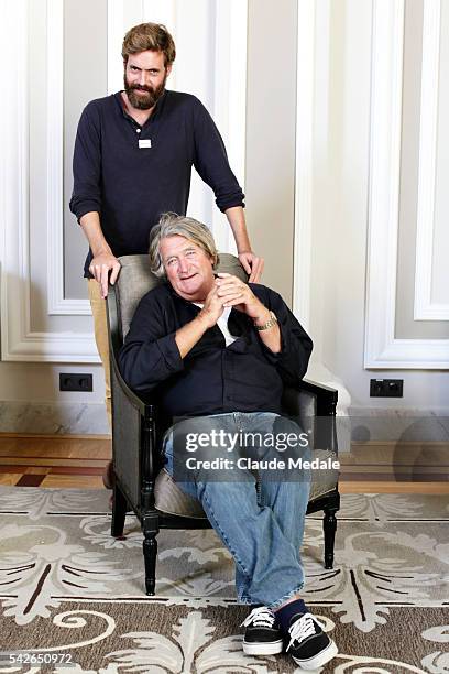 Arthur de Kersauson director with is father Olivier Kersauson navigator at the 62th International Film Festival of San Sebastian