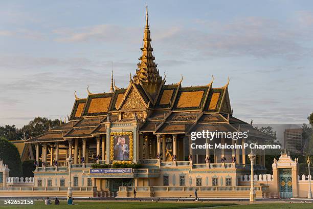 phnom penh royal palace, chan chaya pavilion, cambodia - phnom penh stock pictures, royalty-free photos & images