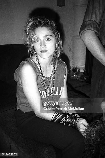 Madonna attends Dallas Party for Amadeus at Limelight Club on September 12, 1984 in New York City.