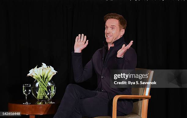Damian Lewis speaks during TimesTalks Presents In Conversation With Damian Lewis at DGA Theater on June 23, 2016 in New York City.