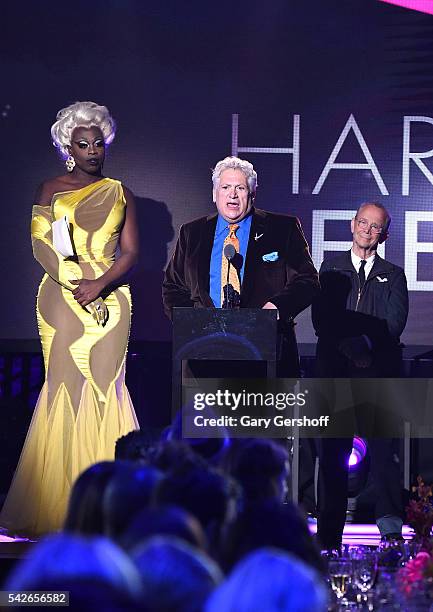 Bob the Drag Queen, Harvey Fierstein and Joel Grey speak at the 2016 Logo's Trailblazer Honors at Cathedral of St. John the Divine on June 23, 2016...