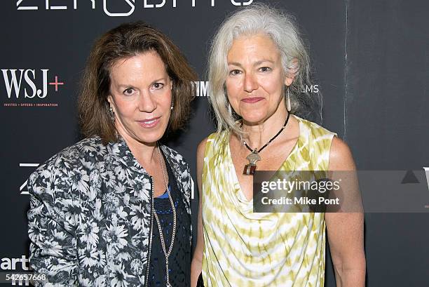 Ellen Goosenberg Kent and Kate Davis attend the "Zero Days" New York Premiere at New York Institute of Technology on June 23, 2016 in New York City.