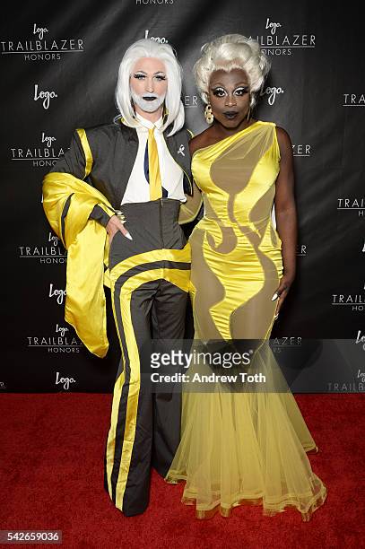 Tay-Tay and Bob the Drag Queen attend the 2016 Trailblazer Honors event at Cathedral of St. John the Divine on June 23, 2016 in New York City.