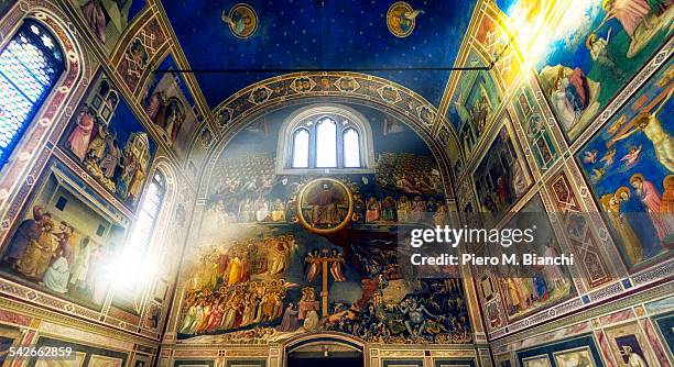 cappella degli scrovegni, padova, italy - chapel stock pictures, royalty-free photos & images