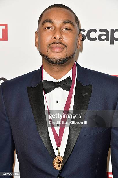 Producer Ousala 'Prestley Snipes' Aleem attends the 2016 ASCAP Rhythm & Soul Awards at the Beverly Wilshire Four Seasons Hotel on June 23, 2016 in...