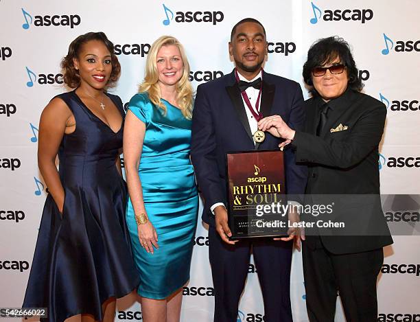 Of Membership Nicole George Middleton, ASCAP CEO Beth Matthews, producer Ousala 'Prestley Snipes' Aleem, and ASCAP EVP of Membership John Titta...