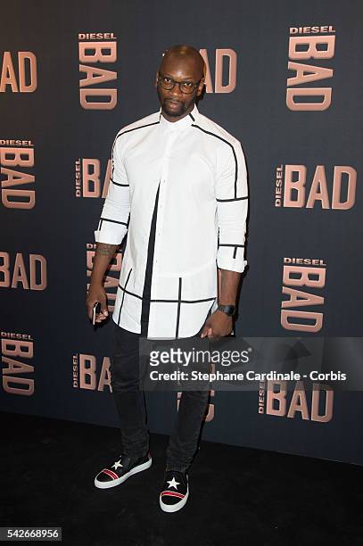 Singer Singuila attends the Diesel Party for the Launch of New Fragance For Men on June 23, 2016 in Paris, France.