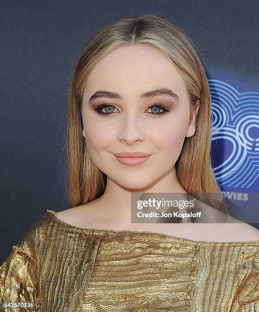 Sabrina Carpenter arrives at the Premiere Of 100th Disney Channel Original Movie "Adventures In Babysitting" And Celebration Of All DCOMS at...