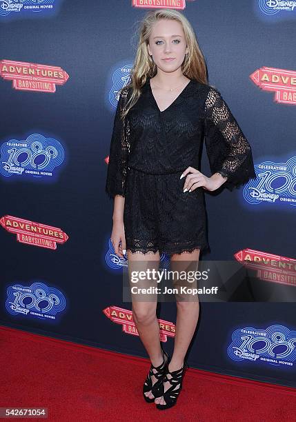 Actress DeVore Ledridge arrives at the Premiere Of 100th Disney Channel Original Movie "Adventures In Babysitting" And Celebration Of All DCOMS at...