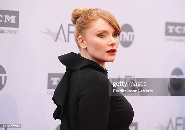 Actress Bryce Dallas Howard attends the 44th AFI Life Achievement Awards gala tribute at Dolby Theatre on June 9, 2016 in Hollywood, California.