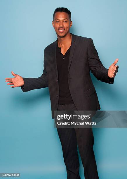 Actor Wesley Jonathan poses for a portrait at the American Black Film Festival on June 19, 2016 at the Ritz Carlton in Miami, Florida.