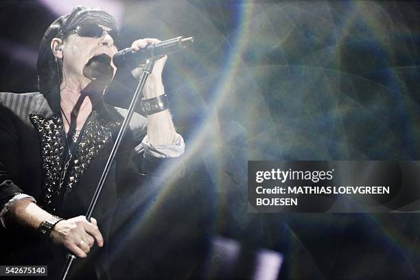 The band Scorpions perform at the metal music festival in Copenhagen, Denmark on thursday june 23rd. The musicfestival ends june 25th. / AFP /...