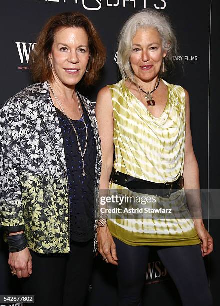 Ellen Goosenberg Kent and Kate Davis attend "Zero Days" New York Premiere at New York Institute of Technology on June 23, 2016 in New York City.