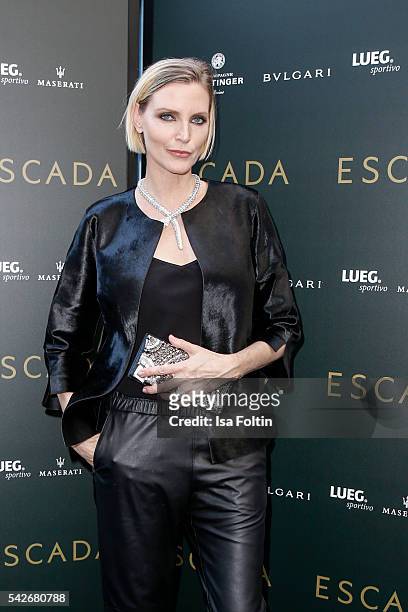 German model Nadja Auermann attends the ESCADA Flagship Store Opening on June 23, 2016 in Duesseldorf, Germany.