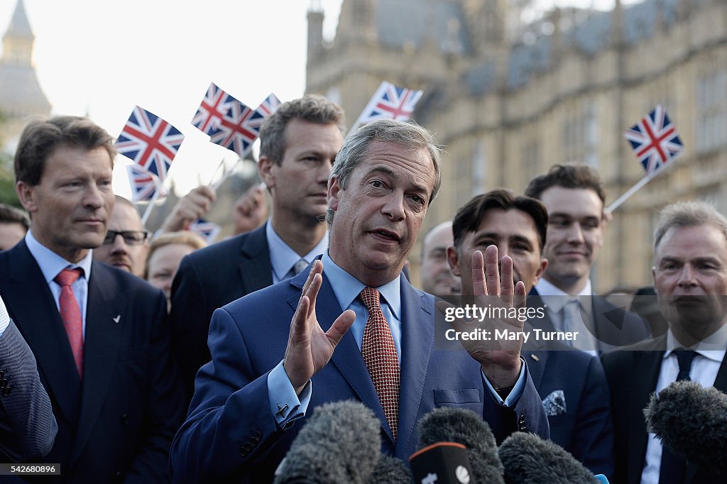 Political Leaders Respond To The UK's EU Referendum Result