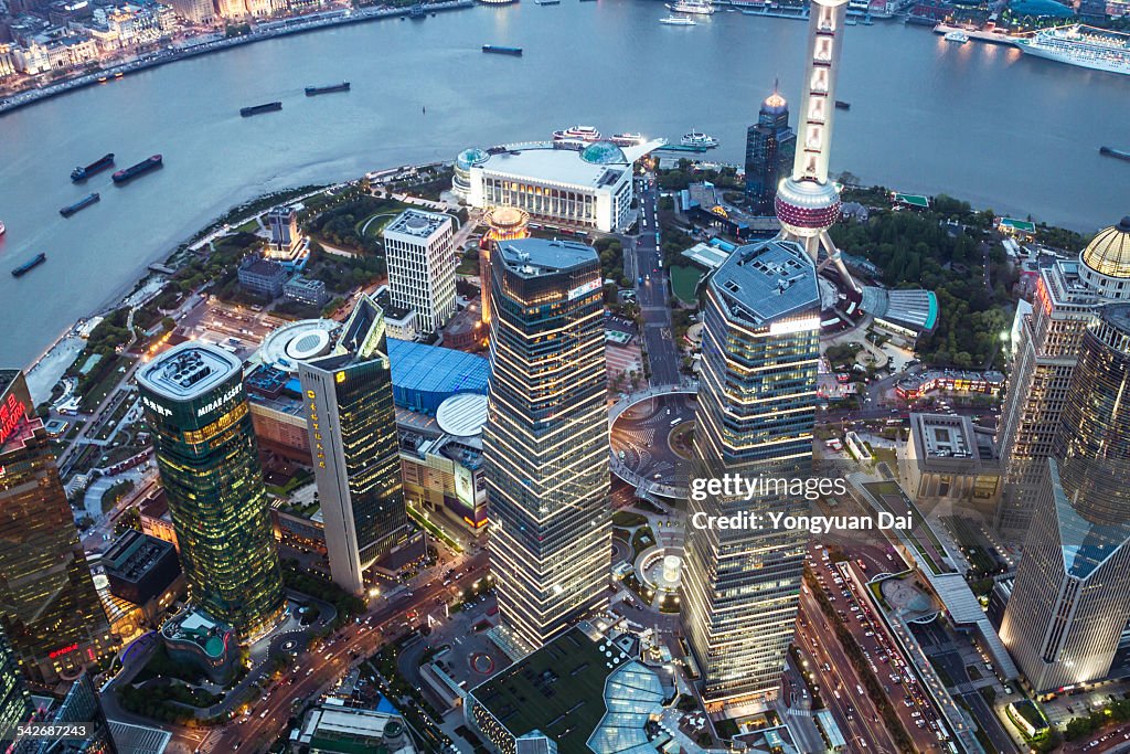 Aerial View of Shanghai