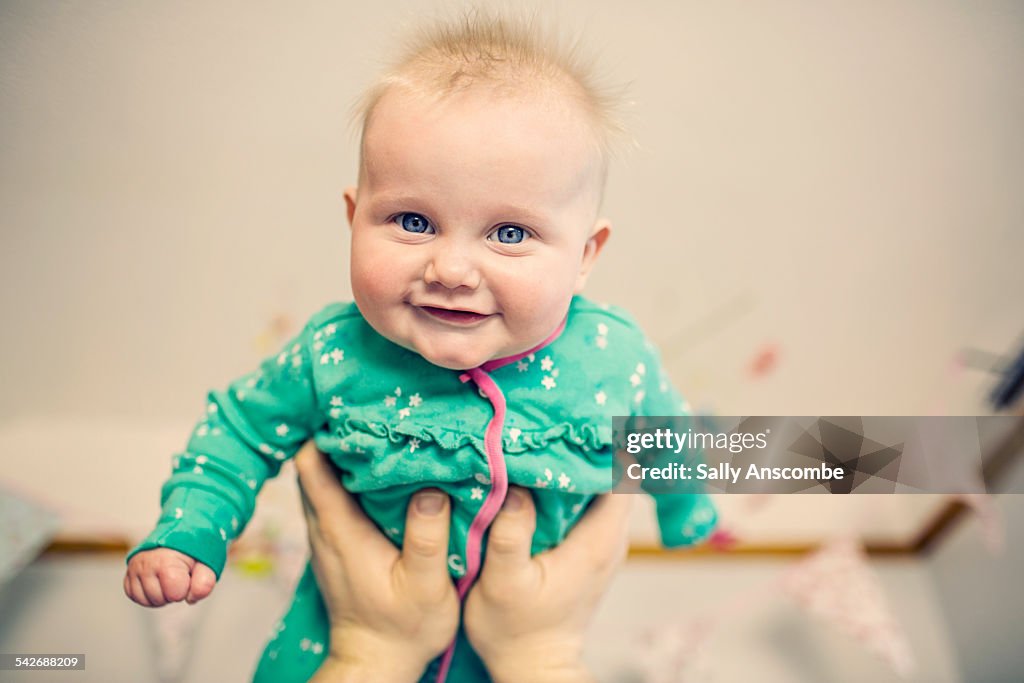 Happy smiling baby girl