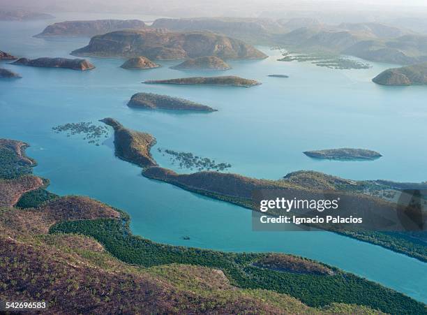 aerial photo of buccaneer archipelago - archipelago stock pictures, royalty-free photos & images