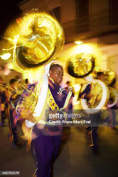 mardi gras, french quarter, new orleans - new orleans music stock pictures, royalty-free photos & images