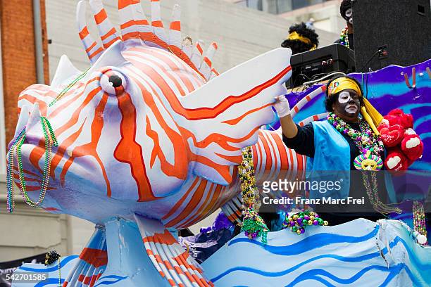 mardi gras, new orleans - mardi gras float stock pictures, royalty-free photos & images