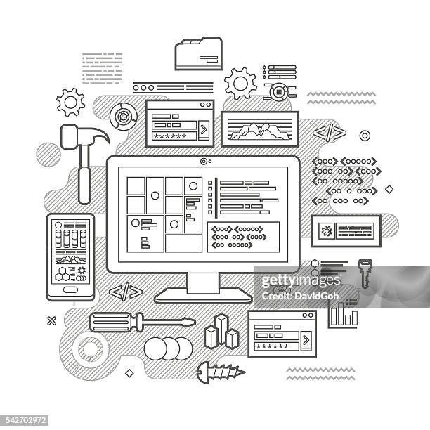 Programming Flat Design Concept High-Res Vector Graphic - Getty Images