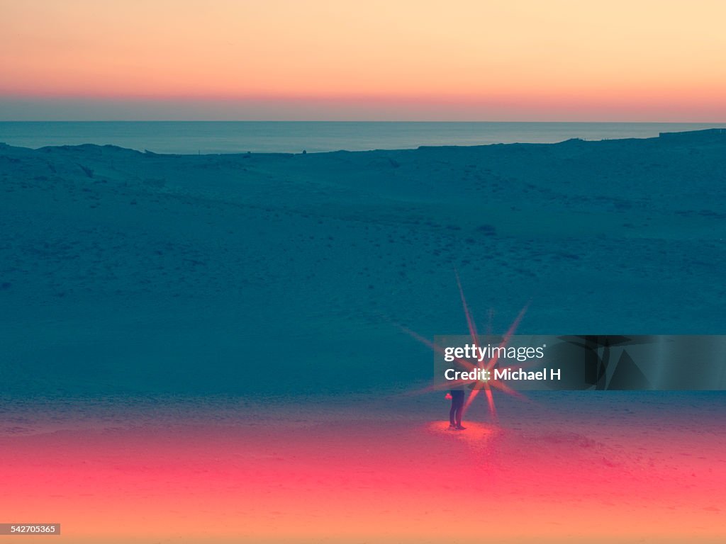 A light in the desert