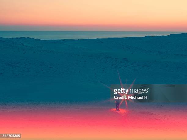 a light in the desert - discovery concept stock pictures, royalty-free photos & images