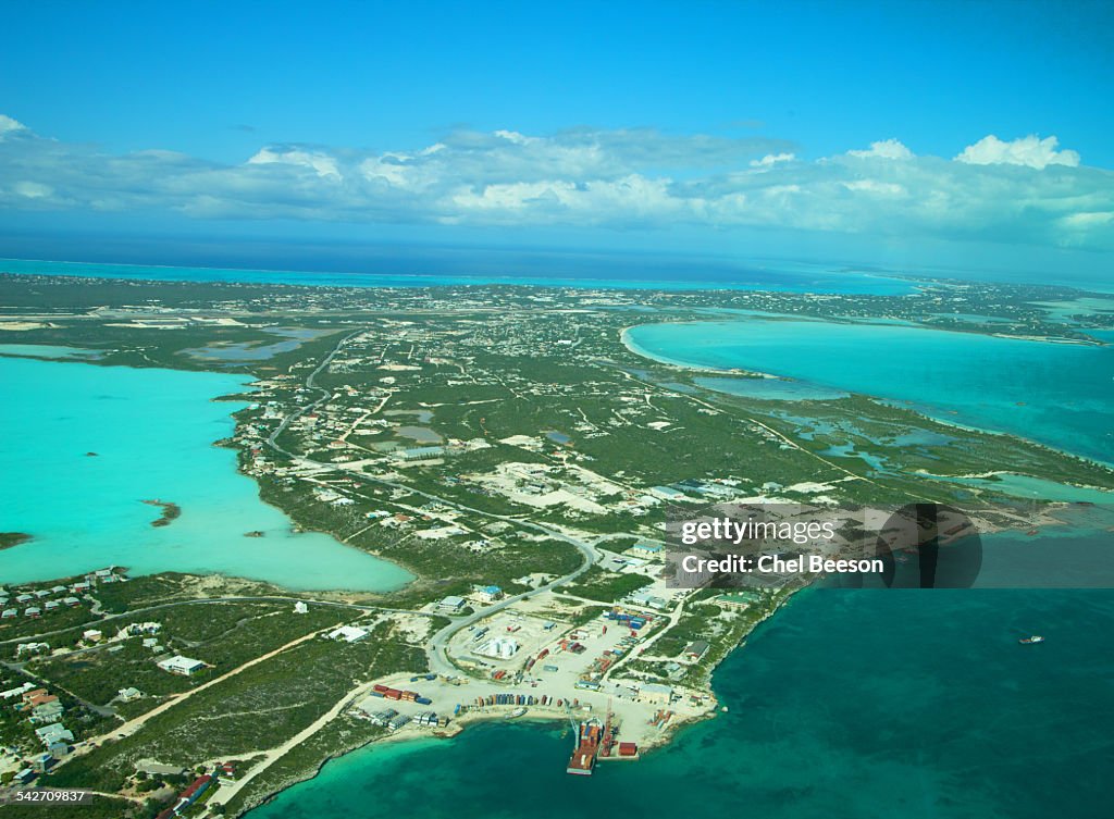 Aerial South Dock Turks And Caicos High-Res Stock Photo - Getty Images