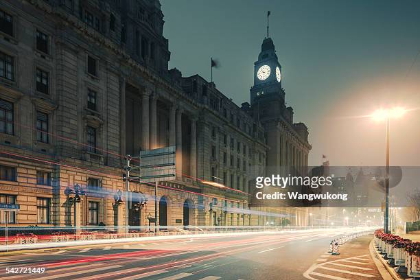 midnight - the bund stock pictures, royalty-free photos & images