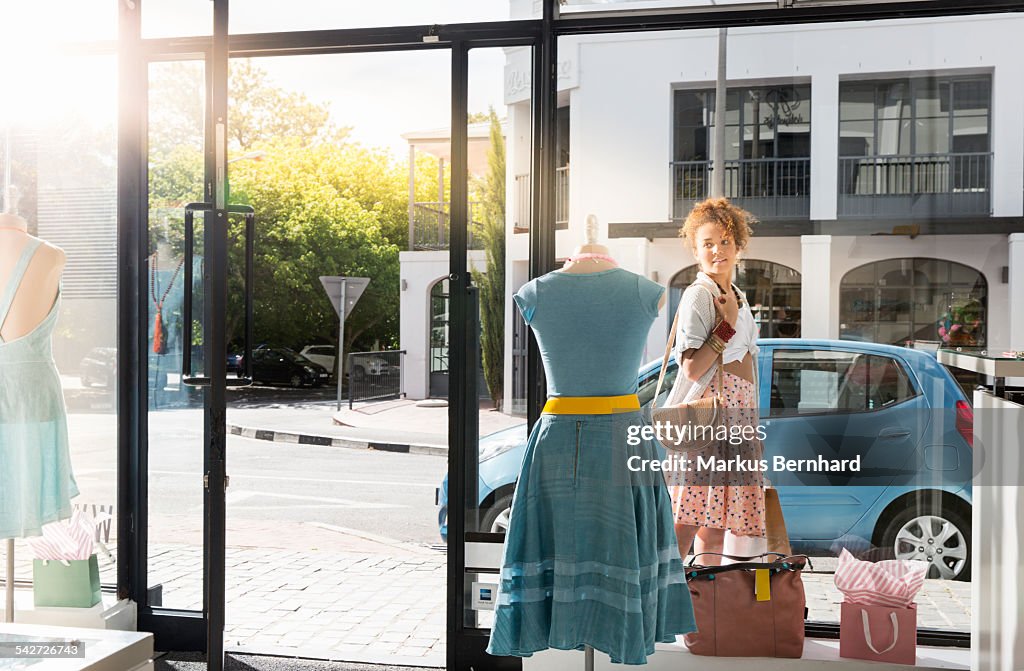 Young woman shopping