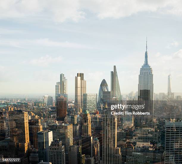 new york london city. - new york city exteriors and landmarks stock-fotos und bilder