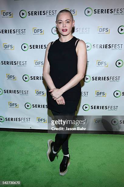 Rose McGowan attends SeriesFest: Season Two at Sie FilmCenter on June 23, 2016 in Denver, Colorado.