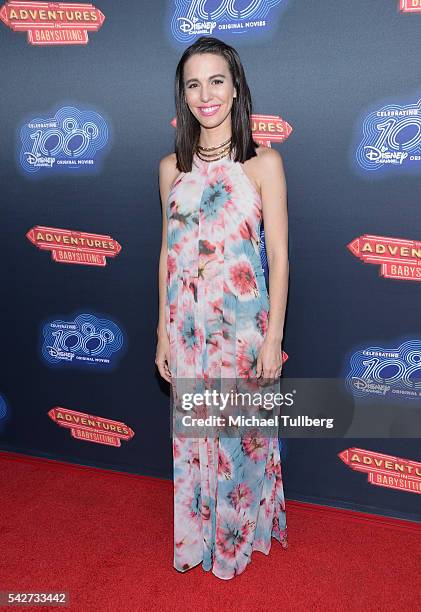 Actress Christy Carlson Romano attends the premiere of 100th Disney Channel Original Movie "Adventures In Babysitting" and celebration of all DCOMS...