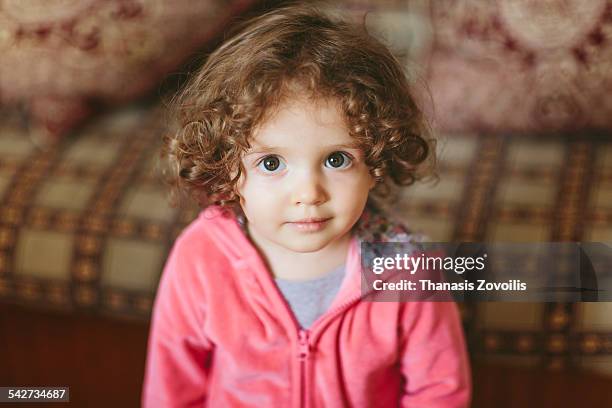 portrait of a small girl - brown eye stock pictures, royalty-free photos & images